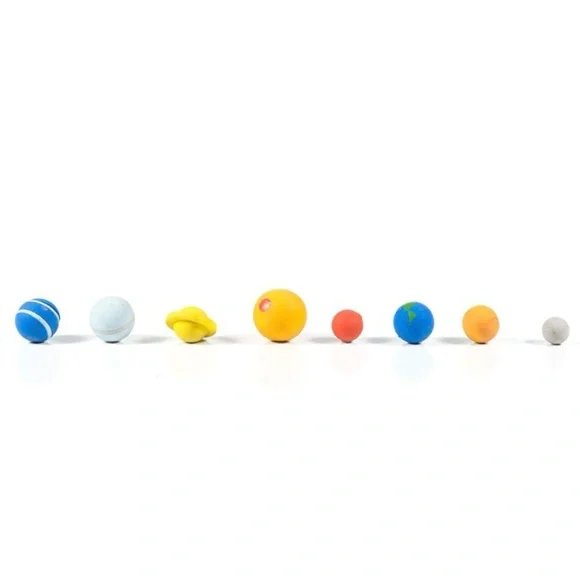NWT Solar System Eraser Set - Picture 2 of 7
